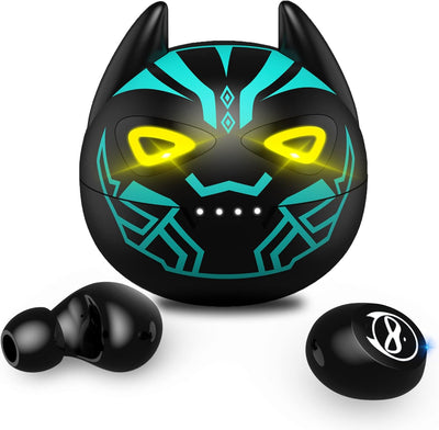 Gaming Earbuds Kids Bluetooth Earbud 5.3 In-Ear Headphones with Mic 36H Playtime IPX6 Waterproof Touch Control Hifi Stereo LED Display Kids Wireless Ear Buds