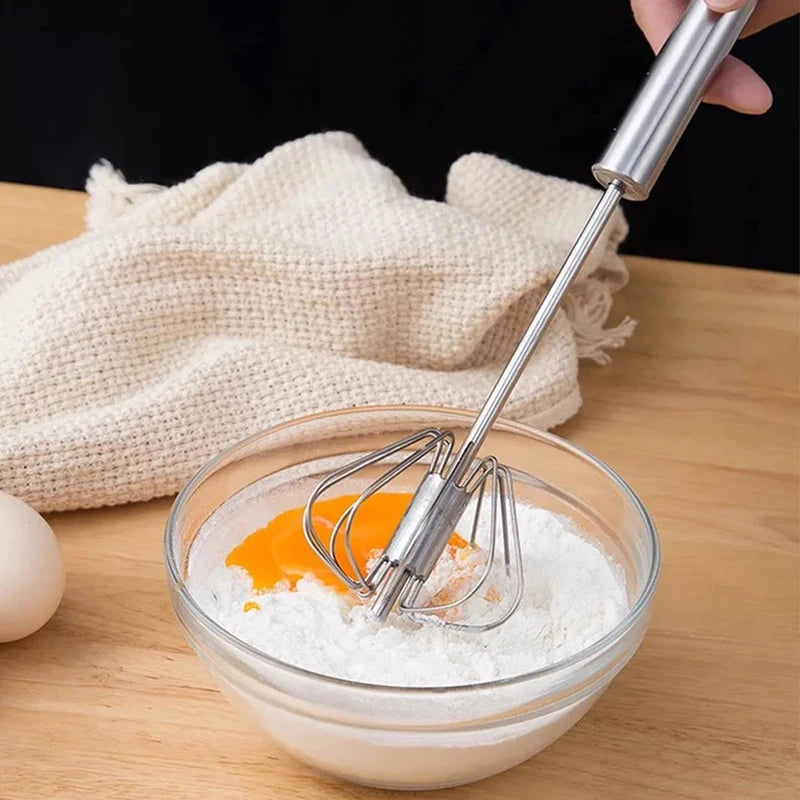 Semi Automatic Mixer Whisk Egg Beater Stainless Steel Manual Hand Mixer Cream Egg Whisk Kitchen Egg Tool Kitchen Accessories
