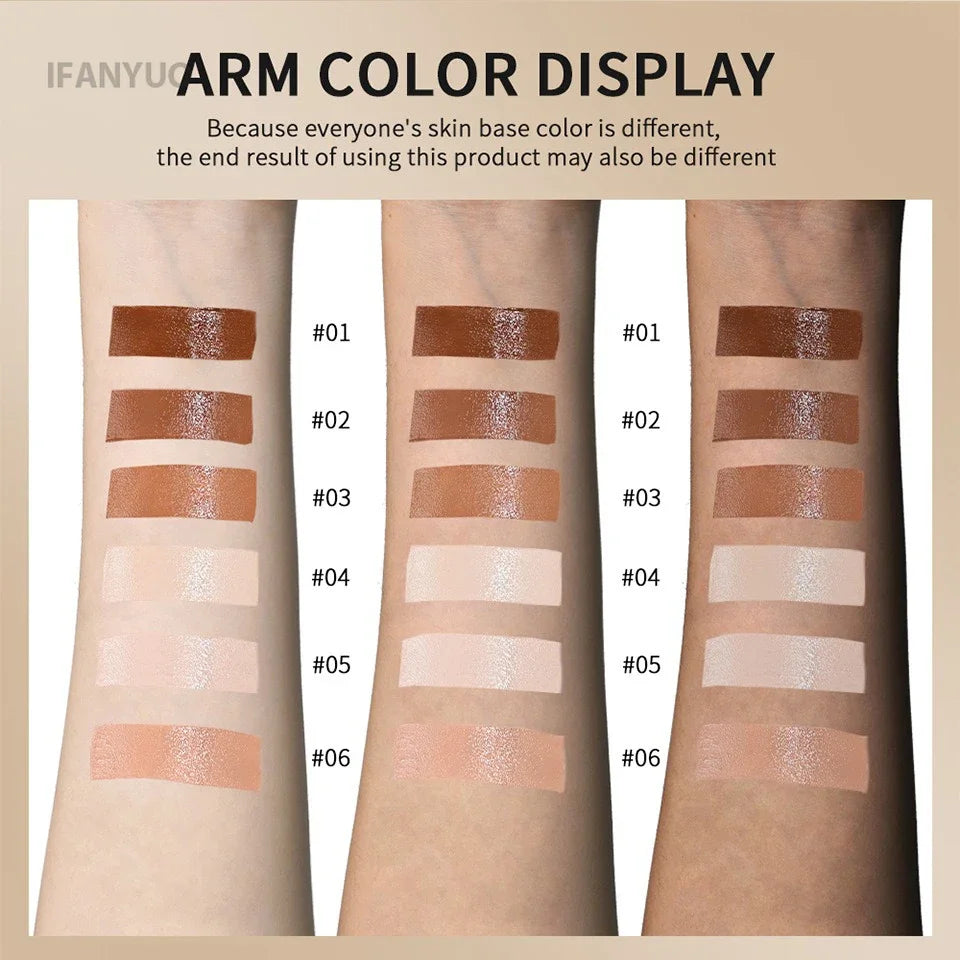 6Color Tinted Foundation Cream Stick Waterproof Lasting Oil-Control Cover Acne Makeup
