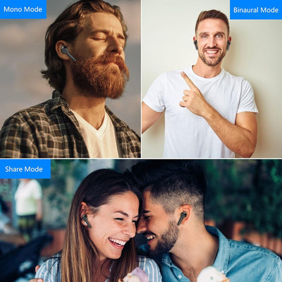 Wireless Earbuds, Bluetooth 5.1 In-Ear Headphones Stereo Sound, Wireless Earbuds with Charging Case IPX6 Waterproof,Bluetooth Earbuds with Mic Touch Control LED Display for Iphone and Android (Black)