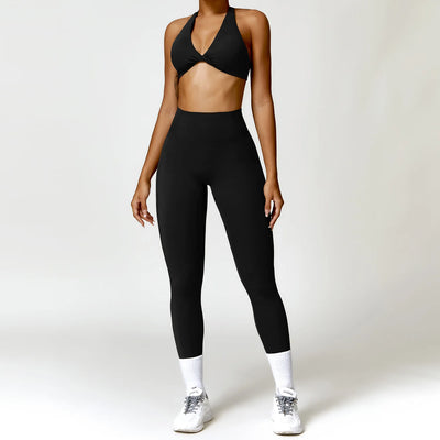 Women Seamless Yoga Set 2PCS Gym Workout Clothes for Female Push up Bra High Waist Leggings Sexy Fitness Sportswear Sports Suits