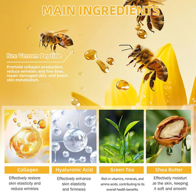 Firming Cream,  Beelift Anti-Aging Firming Cream - 100Ml, Bee Venom Peptide Firming Cream, 24-Hour Moisturizing Body Cream for All Skin Types (1PC)