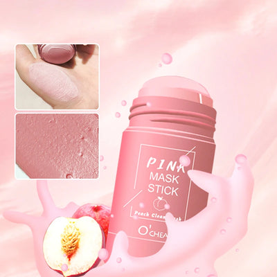 Solid Facial Mask Stick Green Tea Honey Peach Cleaning Pore Moisturizing Long Charcoal Eggplant Mud Film