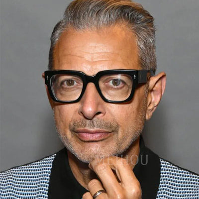 New Square Men Glasses Frame Luxury Brand Celebrity Transparent Computer anti Blue Light Eyeglasses Frames Vintage Eyewear