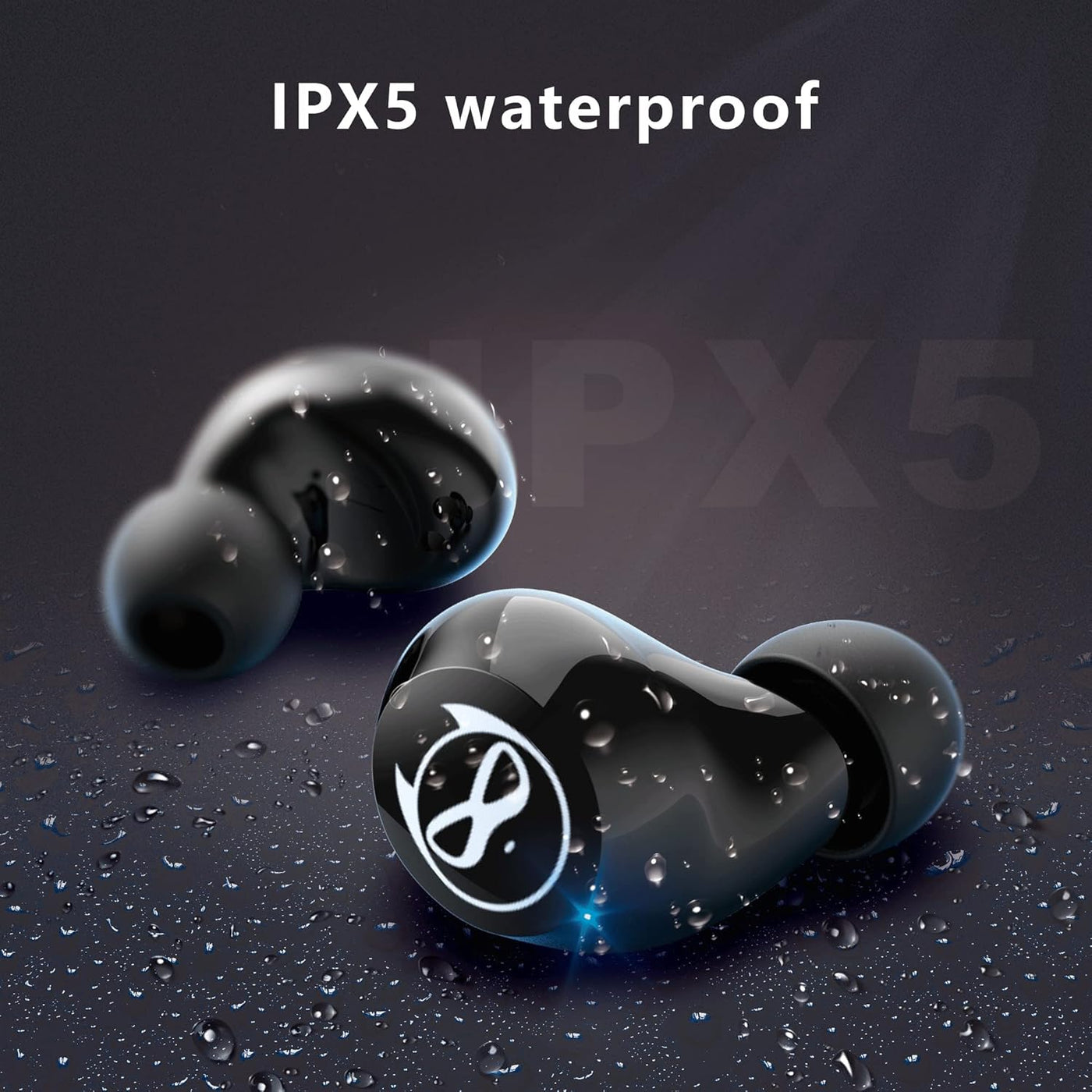 Gaming Earbuds Kids Bluetooth Earbud 5.3 In-Ear Headphones with Mic 36H Playtime IPX6 Waterproof Touch Control Hifi Stereo LED Display Kids Wireless Ear Buds