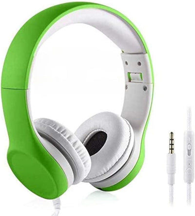 Kids Headphones with Cord, Toddler Headphones with Sharing Function, 85Db/93Db Safe Volume Limit, for Toddler Children Baby Boys Girls On-Line Study, School, Travel Use (Pink)