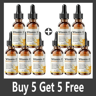 Vitamin C Whitening Serum Remove Freckles Dark Spots Face Essence Fade Melasma Melanin Brighten Repair Dull Skin Care Cosmetics