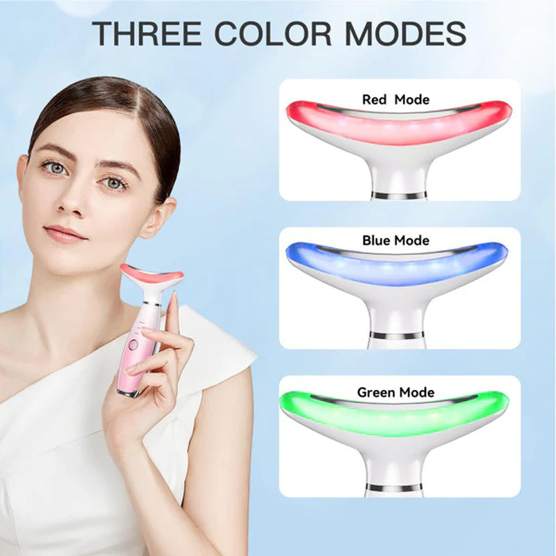 Pink Face and Neck Beauty Instrument Massager