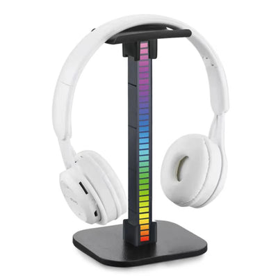 RGB Gaming Headphone Stand with USB Ports Headphone Holder Touch Control Light Desktop Gaming Headset Holder Earphone Hanger