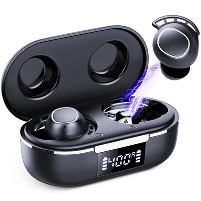 Wireless Ear Buds with 60 Hours Playtime, in Ear Headphones IPX8 Waterproof Bluetooth V5.3 Stereo Earphones, Hybrid Active Noise Cancelling Immersive Sound Premium Deep Bass Headset