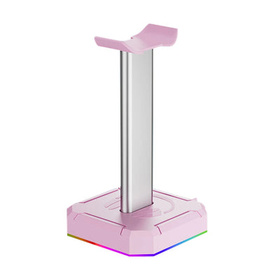 Headphone Holder RGB Backlight Head Mounted Headphone Stand Rack Space Saving Desktop Organizer Vertical Bracket Hanger