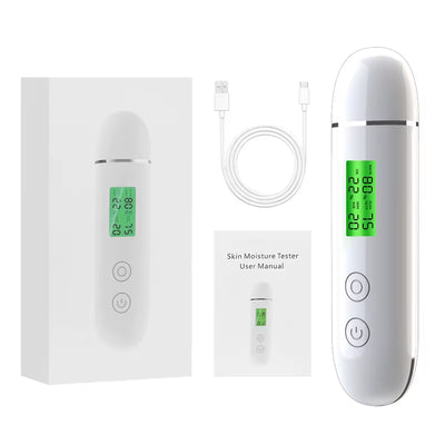 Skin Water Cheek Elastic Skin Age Test Meter Face Skin Moisture&Oil Content Skin Analyzer Fluorescent Agent Detector Skin Tester