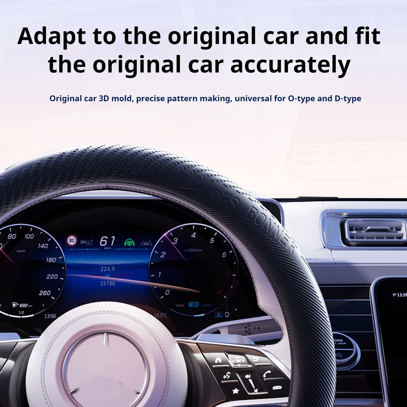 Steering Wheel Cover,Silicone Steering Wheel Cover,Suitable for All Kinds of Light Cars,Breathable and Non-Slip,Multi-Color,Sili
