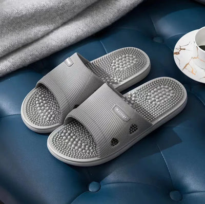Slippers Women Solid Color Massage Non-slip Open Toe Bathroom Platform Indoor Sandals Casual Men Slip on Shoes Womens Shoes