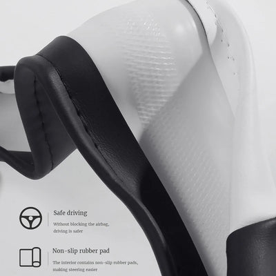 Car Steering Wheel Cover Universal  Durable Leather Cover with Anti-Slip Lining, for Steering Wheel with a Diameter of 14.5"-15"