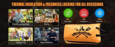 BBQ Blanket for Resting Meat Reusable Smoker Grilling Meat Insulated Resting Bag for Large Brisket/Turkeys Gifts for Men/Father