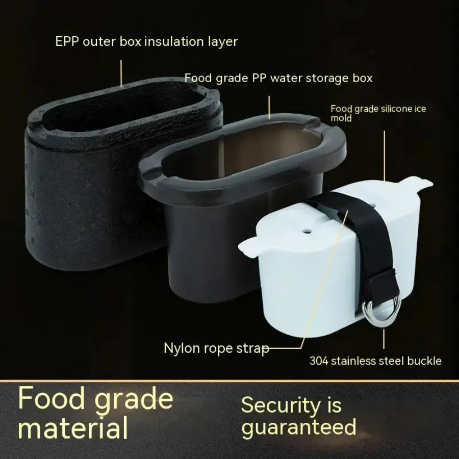 2.4 Inch Round Ice Box Mold Whiskey Ice Ball Maker Large Mould Clear Silicone Ice Cubel Maker with Tools Sphere Cube Tray Mould