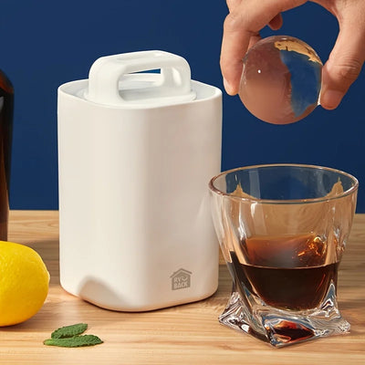Crystal Clear Ice Cube Maker, Bartender-Quality Ice, Easy-to-Remove Sphere Ice Mold