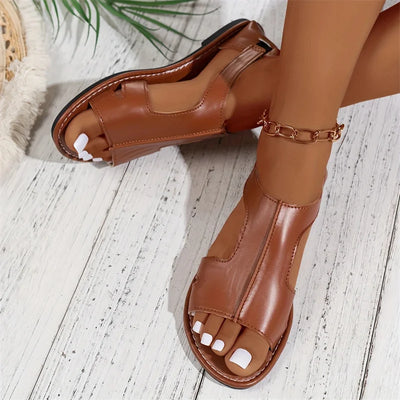 Women Flat Sandals 2025 Summer New Fashion Shallow Sandals Comfortable Lightweight Outdoor Beach Sandals Hot Shoes for Women