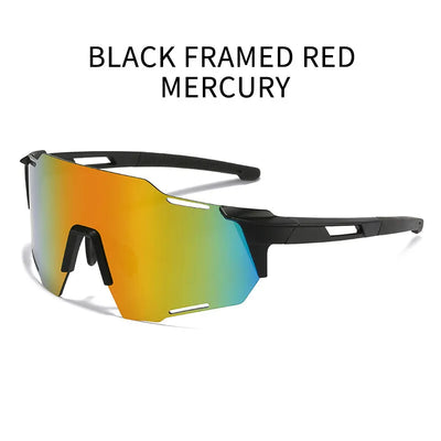 UV400 Protection Cycling Sunglasses Windproof Fashionable Sports Glasses Unisex Comfortable Fishing Hiking Sunglasses