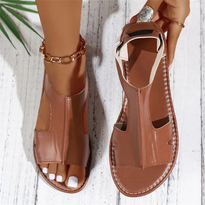 Women Flat Sandals 2025 Summer New Fashion Shallow Sandals Comfortable Lightweight Outdoor Beach Sandals Hot Shoes for Women
