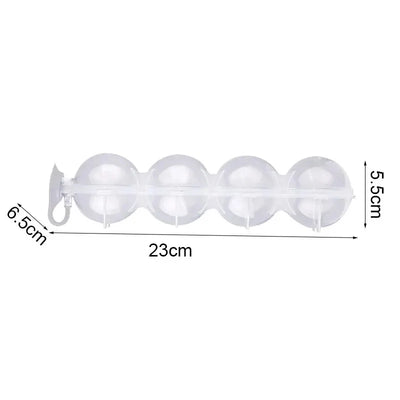 Plastic Ice Maker Transparent Mold 4 Hole Ice Round Makers Bar Ware Ice Box Round Ice Hockey Ball Ice Large Ice Mould Maker Tool