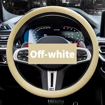 Anti-Slip Silicone Steering Wheel Cover - Universal Fit, Soft & Odorless Fits 14''/15'' Wheels, Durable & All-Season