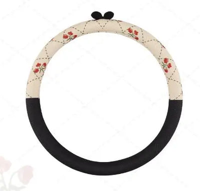Car Steering Wheel Cover Auto ins Car styling Ice Silk Breathable Non-Slip Grip Steering Covers Suitable Accessories