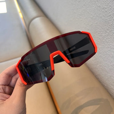 UV Sandproof Cycling Sunglasses Clear Anti Radiation Lens Outdoor Sport Goggle Protection Oversized Windproof Glasses
