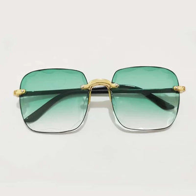 2023 New Rimless Women's Sunglasses Fashion Gradient Lenses Sun glasses Lady Vintage Alloy Legs Classic Designer Shades UV400