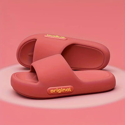 Women's Soft Slippers Thick-Soled Anti-Slip Indoor Outdoor Home Bathroom Relaxing Comfortable Cushioned Sandals，slippers woman