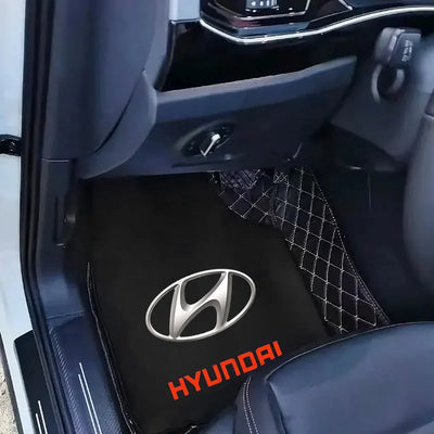 Car Floor Mat,Front & Rear Automotive Carpet Floor Mats For Hyundai I10 I20 I30 I40 IX20 I35 Tucson Solaris Accent Azera Elantra