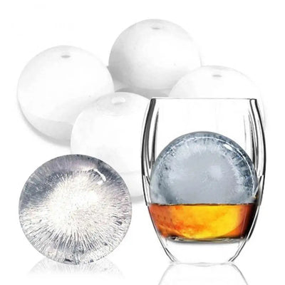 Plastic Ice Maker Transparent Mold 4 Hole Ice Round Makers Bar Ware Ice Box Round Ice Hockey Ball Ice Large Ice Mould Maker Tool