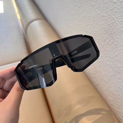 UV Sandproof Cycling Sunglasses Clear Anti Radiation Lens Outdoor Sport Goggle Protection Oversized Windproof Glasses