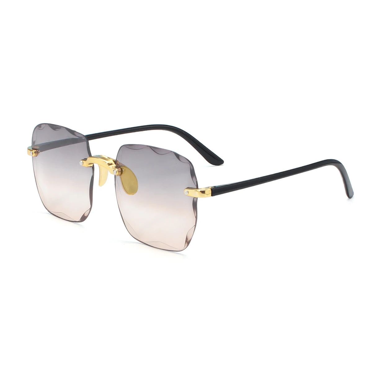 2023 New Rimless Women's Sunglasses Fashion Gradient Lenses Sun glasses Lady Vintage Alloy Legs Classic Designer Shades UV400