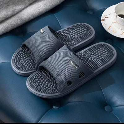 Slippers Women Solid Color Massage Non-slip Open Toe Bathroom Platform Indoor Sandals Casual Men Slip on Shoes Womens Shoes
