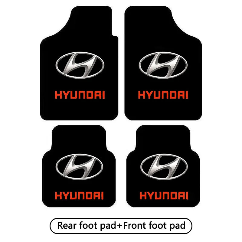 Car Floor Mat,Front & Rear Automotive Carpet Floor Mats For Hyundai I10 I20 I30 I40 IX20 I35 Tucson Solaris Accent Azera Elantra