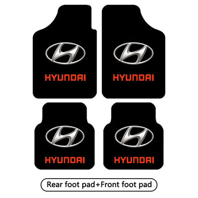 Car Floor Mat,Front & Rear Automotive Carpet Floor Mats For Hyundai I10 I20 I30 I40 IX20 I35 Tucson Solaris Accent Azera Elantra
