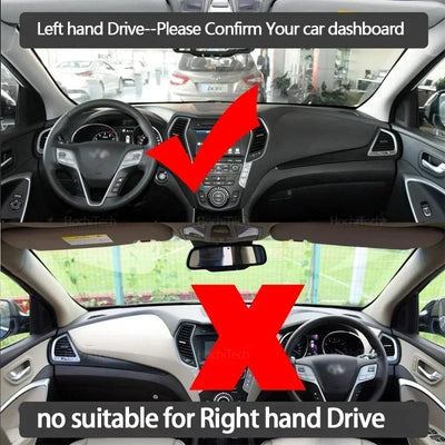 Dashboard Cover Protective Pad For Hyundai Santa Fe 2013-2018 DM IX45 Car Accessories Dash Board Sunshade Anto-UV Carpet