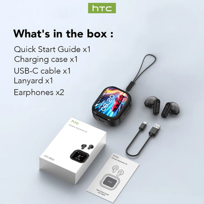 Hellodigi HTC NE20 Wireless Headphones AI Translator Earphones 