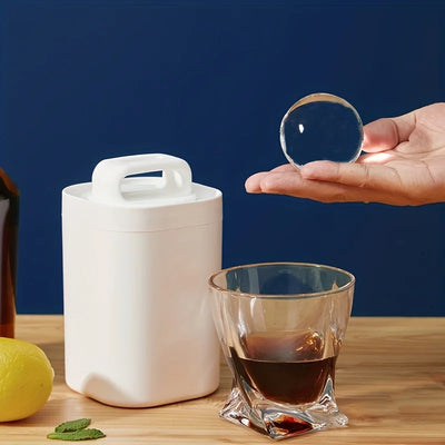 Crystal Clear Ice Cube Maker, Bartender-Quality Ice, Easy-to-Remove Sphere Ice Mold