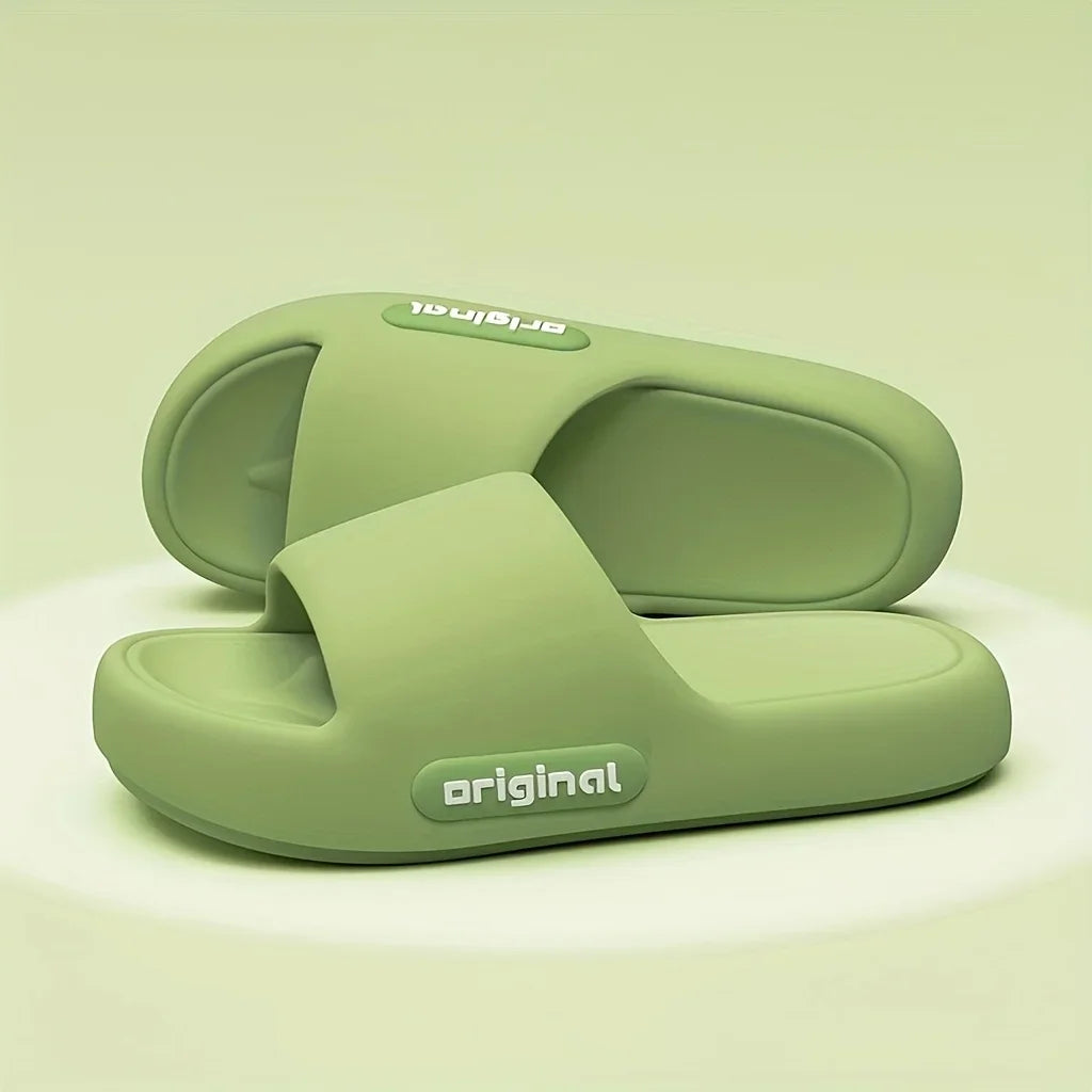 Women's Soft Slippers Thick-Soled Anti-Slip Indoor Outdoor Home Bathroom Relaxing Comfortable Cushioned Sandals，slippers woman