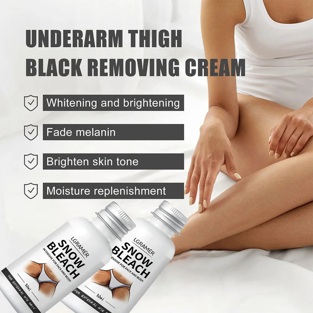 Body Whitening Bleach Cream Brighten Underarm Elbow Knees Joint Removal Intimate Parts 