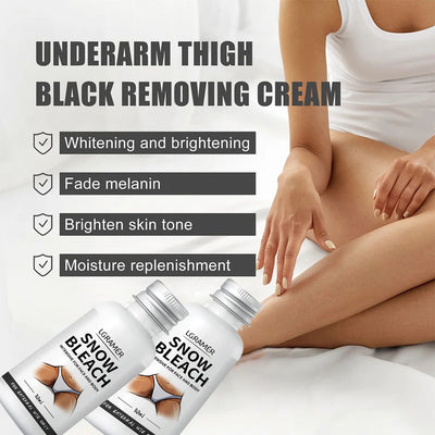 Body Whitening Bleach Cream Brighten Underarm Elbow Knees Joint Removal Intimate Parts 