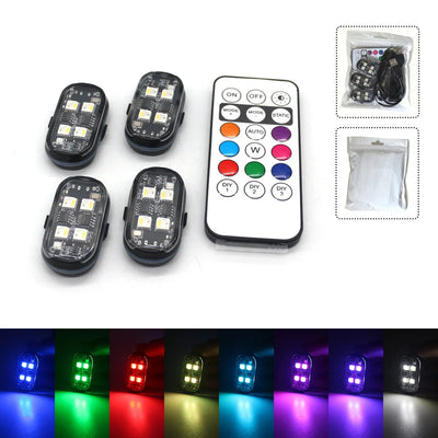 Car Interior Decorative Light, Changing Car LED Light with Remote Control, Decorative Light for Car, Truck, SUV, Car Accessories