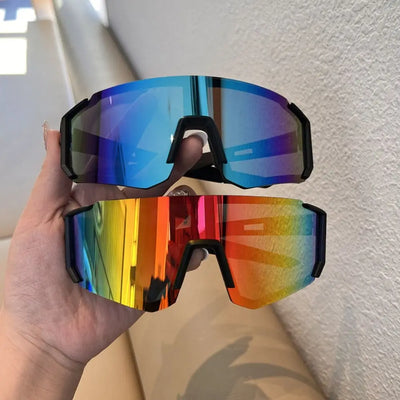UV Sandproof Cycling Sunglasses Clear Anti Radiation Lens Outdoor Sport Goggle Protection Oversized Windproof Glasses