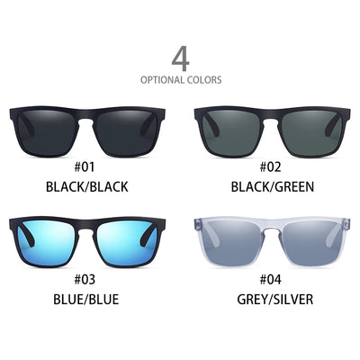 Fashion Square Vintage Polarized Sunglasses Men Women Retro 