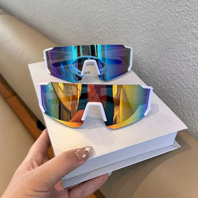 UV Sandproof Cycling Sunglasses Clear Anti Radiation Lens Outdoor Sport Goggle Protection Oversized Windproof Glasses