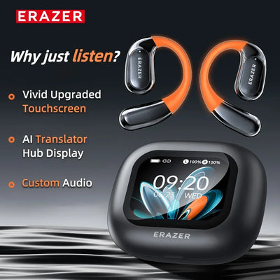 ERAZER XP15 Wireless Headphones Bluetooth 5.4 AI Translator Earbuds 