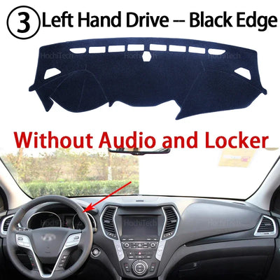 Dashboard Cover Protective Pad For Hyundai Santa Fe 2013-2018 DM IX45 Car Accessories Dash Board Sunshade Anto-UV Carpet
